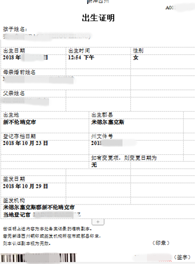 出生證明翻譯公司