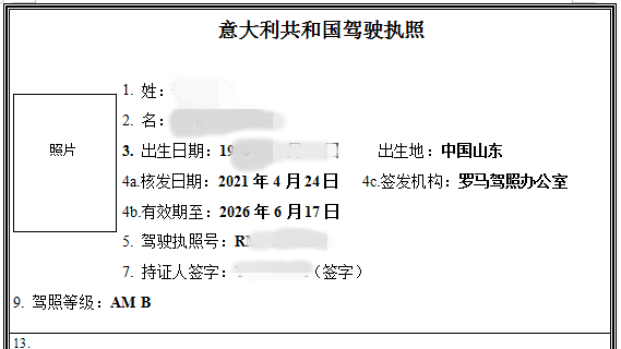 有資質的駕照翻譯